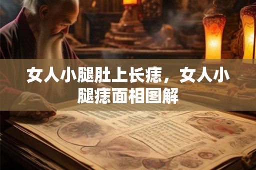 女人小腿肚上长痣，女人小腿痣面相图解