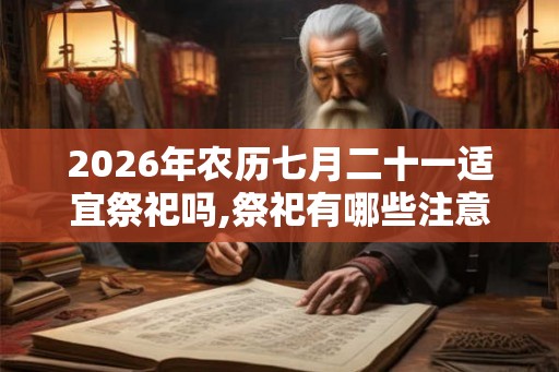 2026年农历七月二十一适宜祭祀吗,祭祀有哪些注意事项？