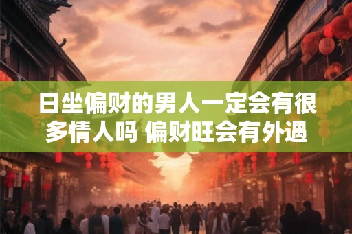 日坐偏财的男人一定会有很多情人吗 偏财旺会有外遇吗