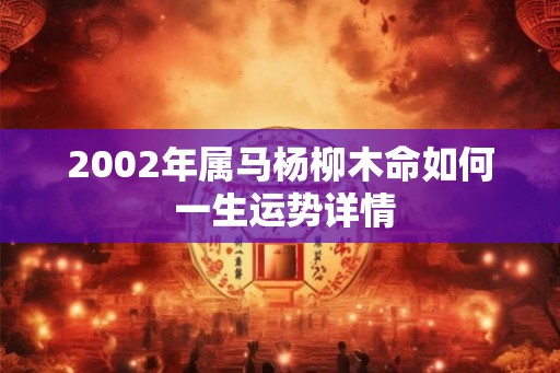 2002年属马杨柳木命如何 一生运势详情