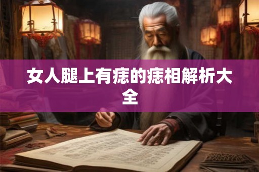 女人腿上有痣的痣相解析大全