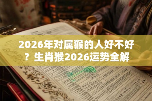 2026年对属猴的人好不好？生肖猴2026运势全解