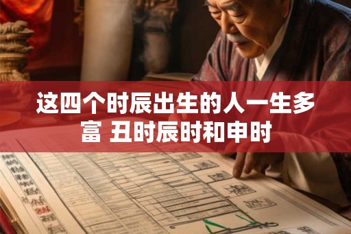 这四个时辰出生的人一生多富 丑时辰时和申时