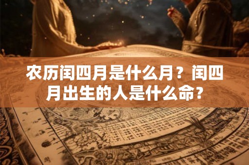 农历闰四月是什么月？闰四月出生的人是什么命？