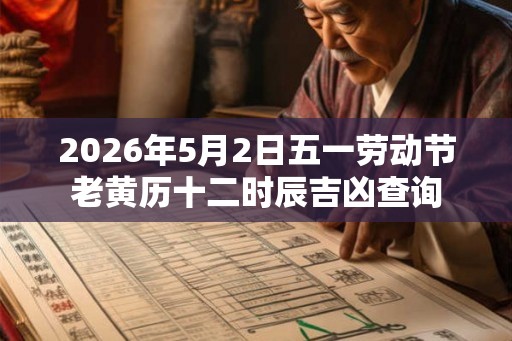 2026年5月2日五一劳动节老黄历十二时辰吉凶查询