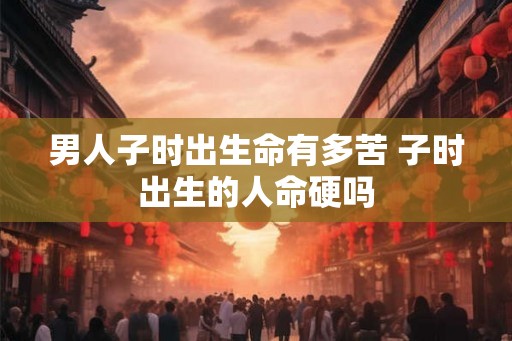 男人子时出生命有多苦 子时出生的人命硬吗