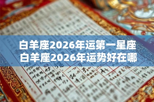 白羊座2026年运第一星座 白羊座2026年运势好在哪