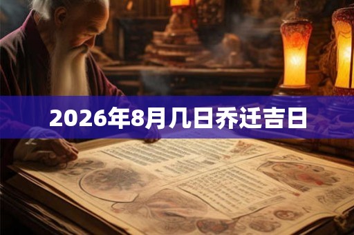 2026年8月几日乔迁吉日 2026年8月几日乔迁吉日