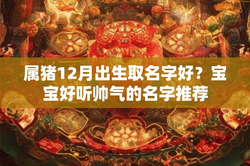 属猪12月出生取名字好？宝宝好听帅气的名字推荐