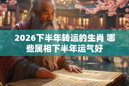 2026下半年转运的生肖 哪些属相下半年运气好
