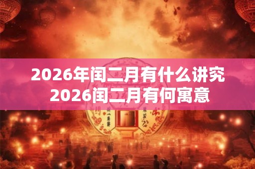 2026年闰二月有什么讲究 2026闰二月有何寓意