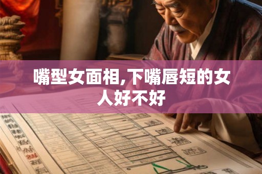 嘴型女面相,下嘴唇短的女人好不好