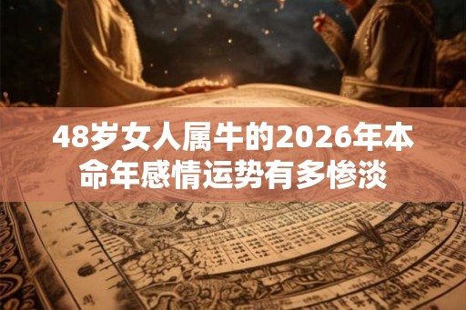 48岁女人属牛的2026年本命年感情运势有多惨淡