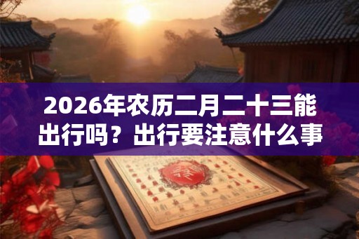 2026年农历二月二十三能出行吗？出行要注意什么事项？