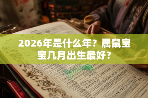 2026年是什么年？属鼠宝宝几月出生最好？