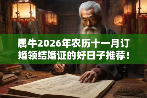 属牛2026年农历十一月订婚领结婚证的好日子推荐！
