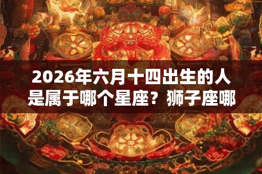 2026年六月十四出生的人是属于哪个星座？狮子座哪种性格