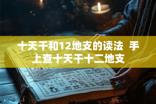 十天干和12地支的读法  手上查十天干十二地支