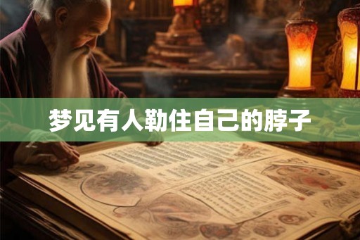 梦见有人勒住自己的脖子 梦见有人勒住自己的脖子
