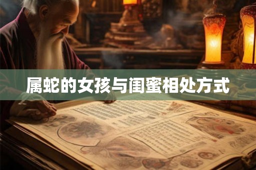 属蛇的女孩与闺蜜相处方式