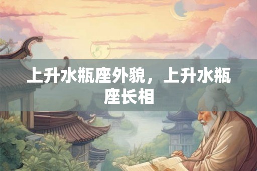 上升水瓶座外貌,上升水瓶座长相 上升水瓶座外貌,上升水瓶座长相