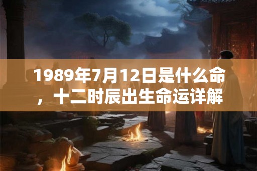 1989年7月12日是什么命，十二时辰出生命运详解