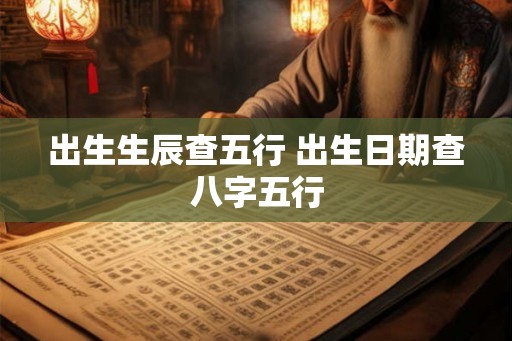 出生生辰查五行 出生日期查八字五行