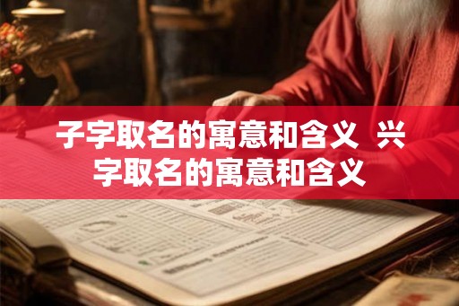 子字取名的寓意和含义 兴字取名的寓意和含义 子字取名的寓意和含义 兴字取名的寓意和含义