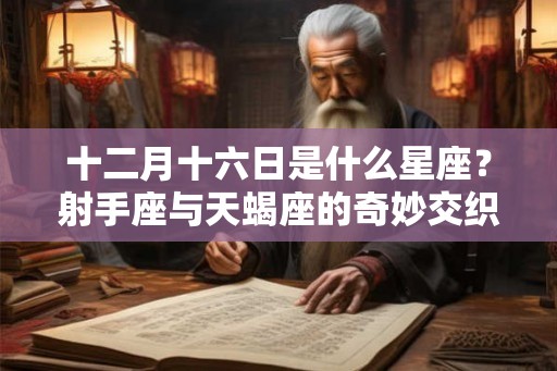 十二月十六日是什么星座？射手座与天蝎座的奇妙交织