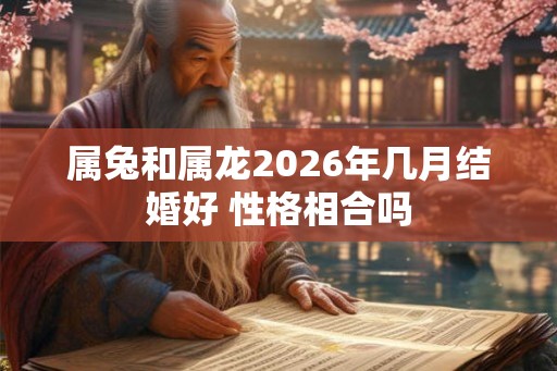 属兔和属龙2026年几月结婚好 性格相合吗
