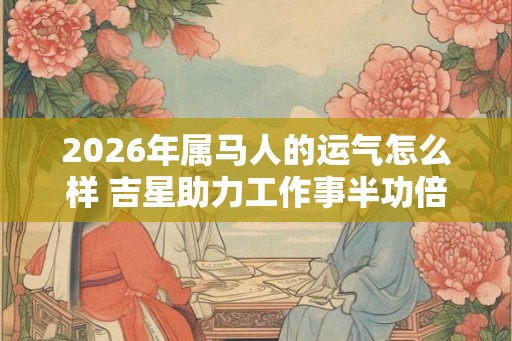 2026年属马人的运气怎么样 吉星助力工作事半功倍