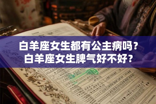 白羊座女生都有公主病吗？白羊座女生脾气好不好？
