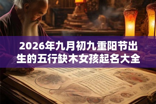 2026年九月初九重阳节出生的五行缺木女孩起名大全