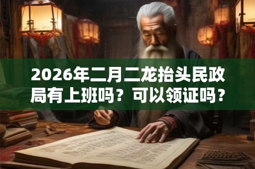 2026年二月二龙抬头民政局有上班吗？可以领证吗？