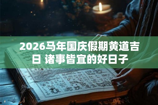 2026马年国庆假期黄道吉日 诸事皆宜的好日子 2026马年国庆假期黄道吉日 诸事皆宜的好日子