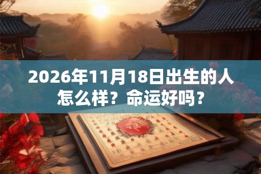 2026年11月18日出生的人怎么样？命运好吗？