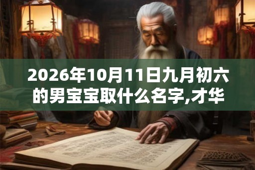 2026年10月11日九月初六的男宝宝取什么名字,才华横溢