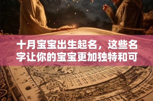 十月宝宝出生起名，这些名字让你的宝宝更加独特和可爱