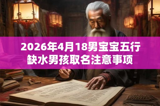 2026年4月18男宝宝五行缺水男孩取名注意事项