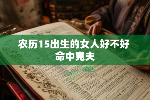 农历15出生的女人好不好 命中克夫 农历15出生的女人好不好 命中克夫