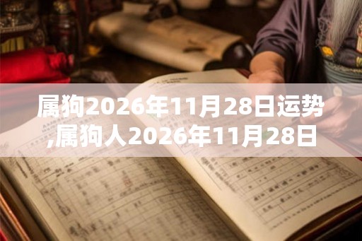 属狗2026年11月28日运势,属狗人2026年11月28日财运,生肖狗2026年11月28日运势