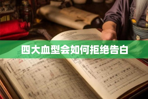 四大血型会如何拒绝告白