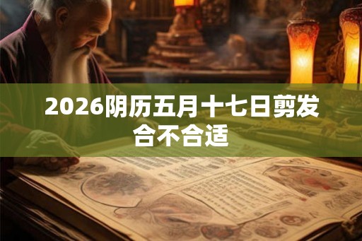 2026阴历五月十七日剪发合不合适