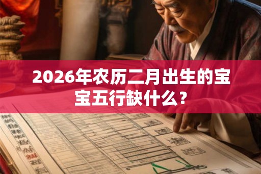 2026年农历二月出生的宝宝五行缺什么？