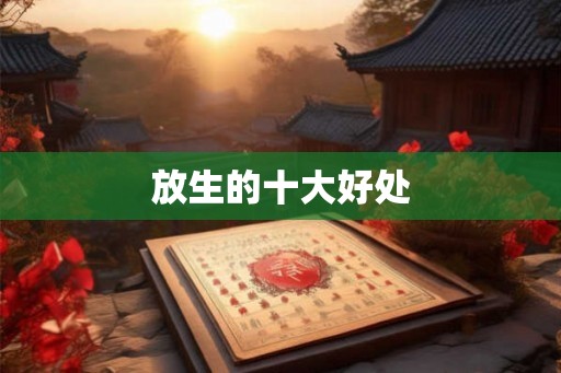 放生的十大好处
