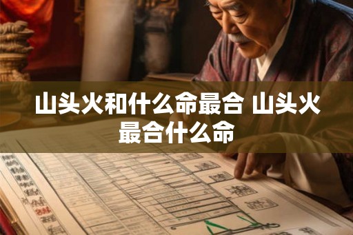 山头火和什么命最合 山头火最合什么命