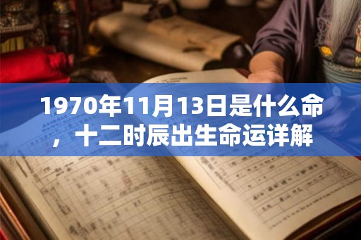 1970年11月13日是什么命,十二时辰出生命运详解 1970年11月13日是什么命,十二时辰出生命运详解
