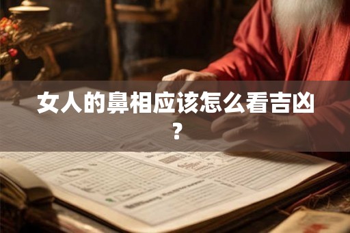 女人的鼻相应该怎么看吉凶？