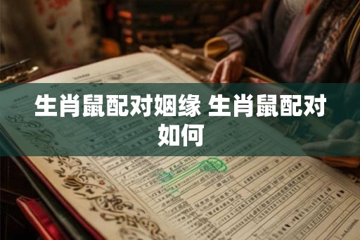 生肖鼠配对姻缘 生肖鼠配对如何 生肖鼠配对姻缘 生肖鼠配对如何