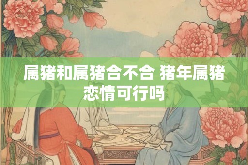 属猪和属猪合不合 猪年属猪恋情可行吗